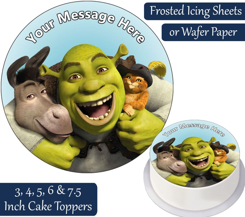 Shrek Gang Personalised Cake Topper