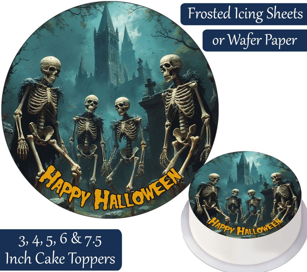 Skeleton Gang Personalised Cake Topper