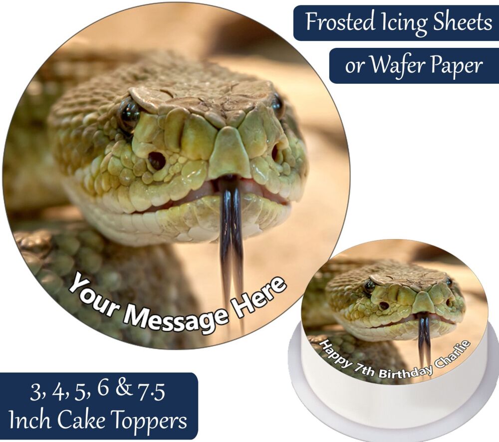 Snake Desert Personalised Cake Topper