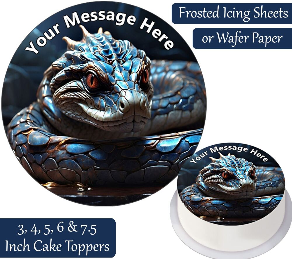 Snake Fantasy Personalised Cake Topper