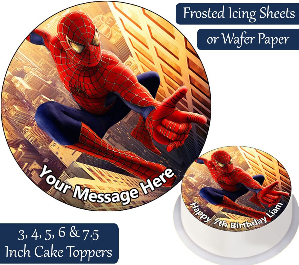 Spiderman Personalised Cake Topper