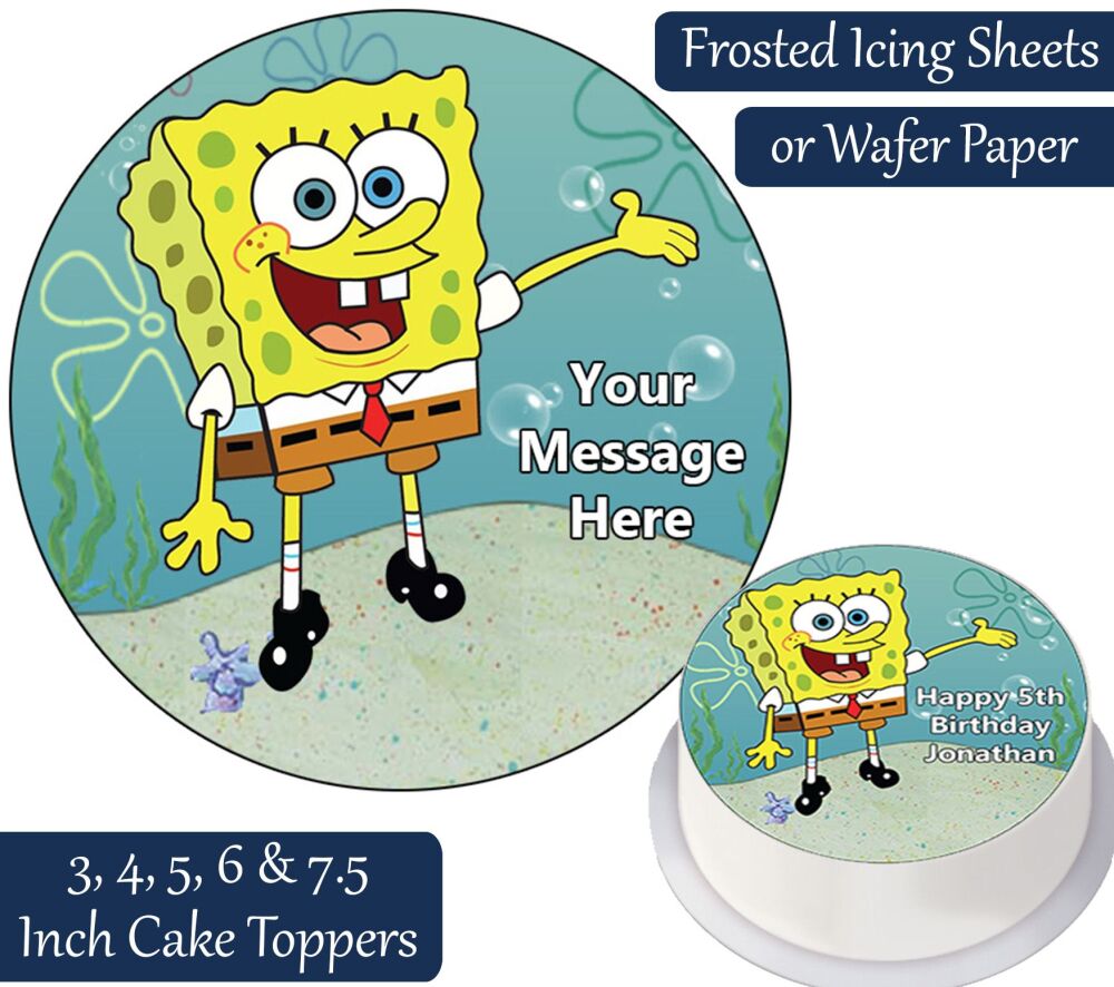 Spongebob Squarepants Personalised Cake Topper