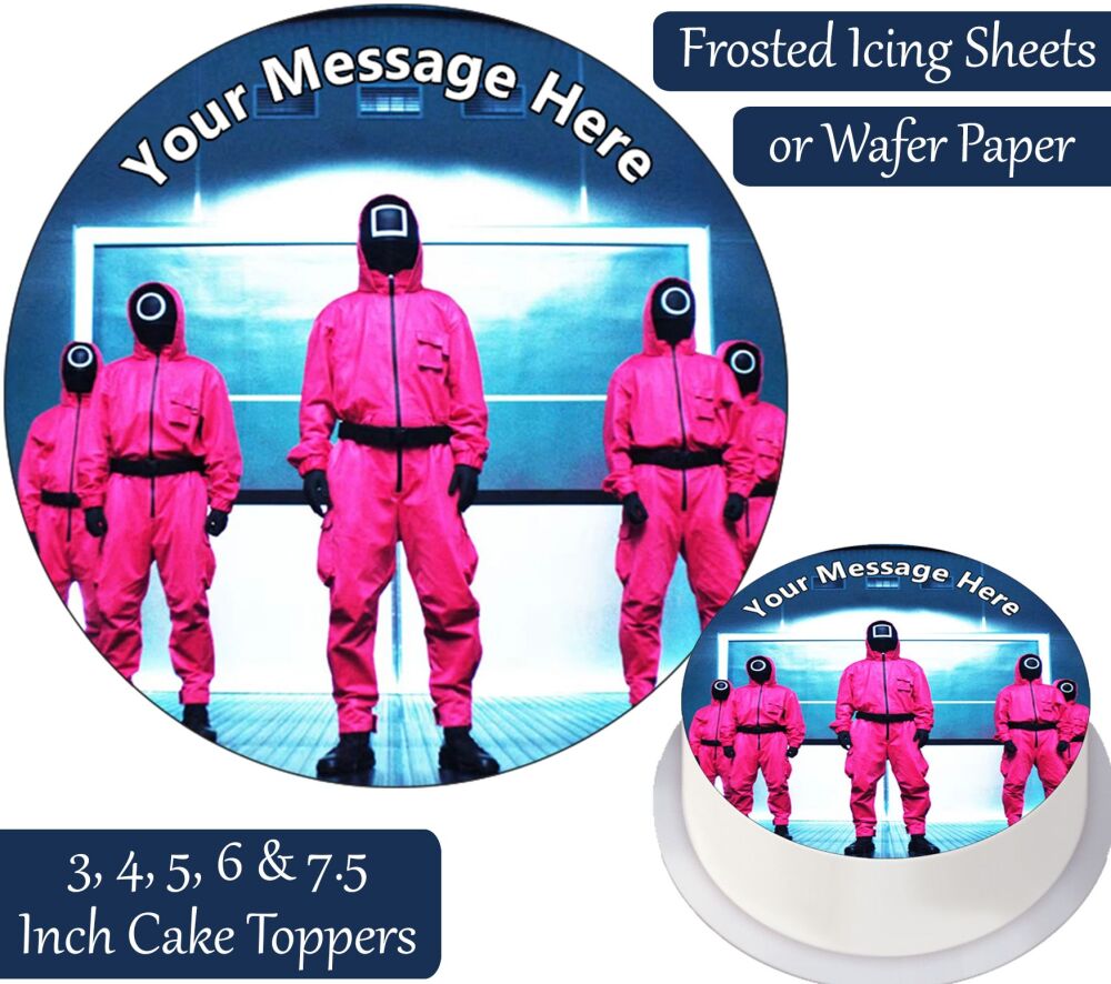 Squid Game Guards Personalised Cake Topper