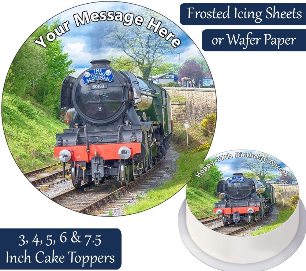 Steam Train Personalised Cake Topper
