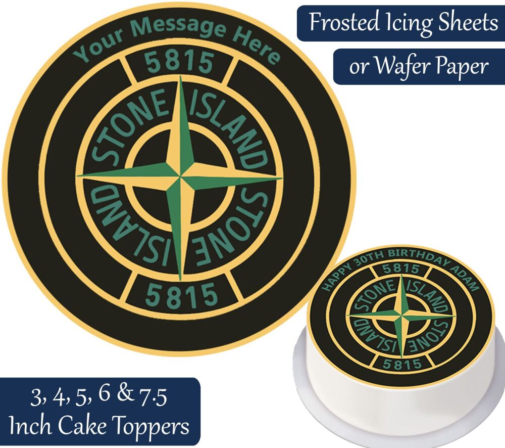Stone Island Personalised Cake Topper