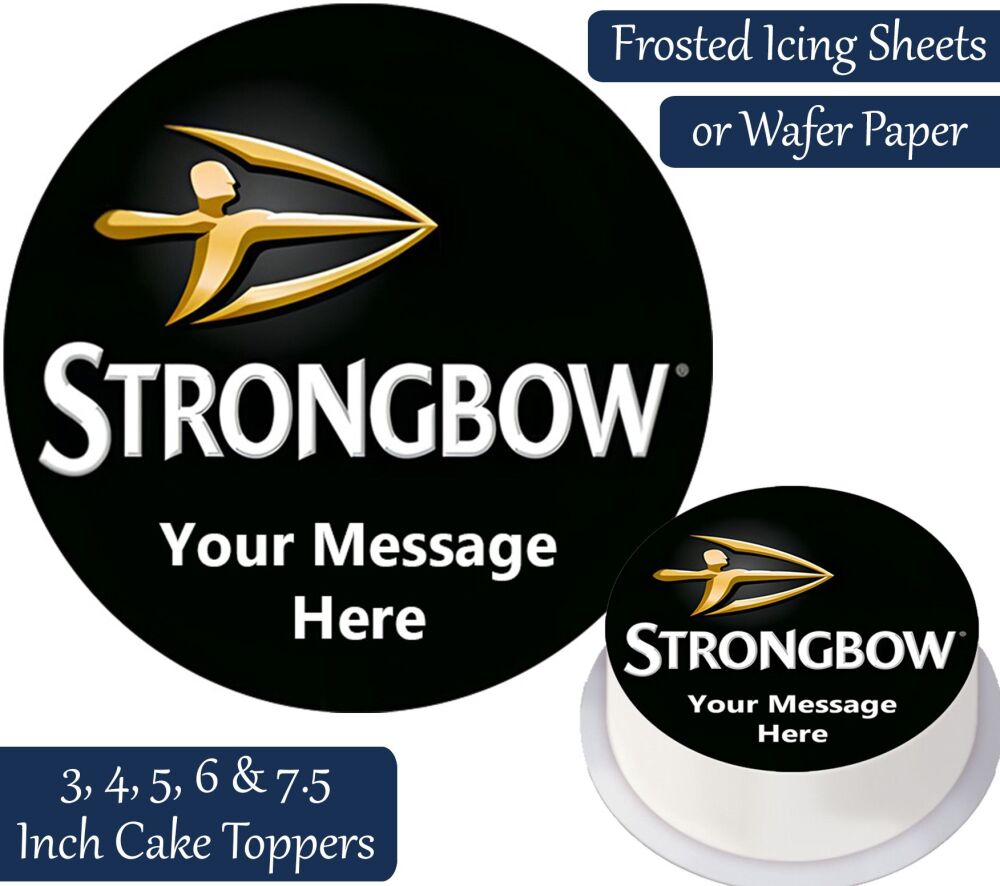 Strongbow Logo Personalised Cake Topper