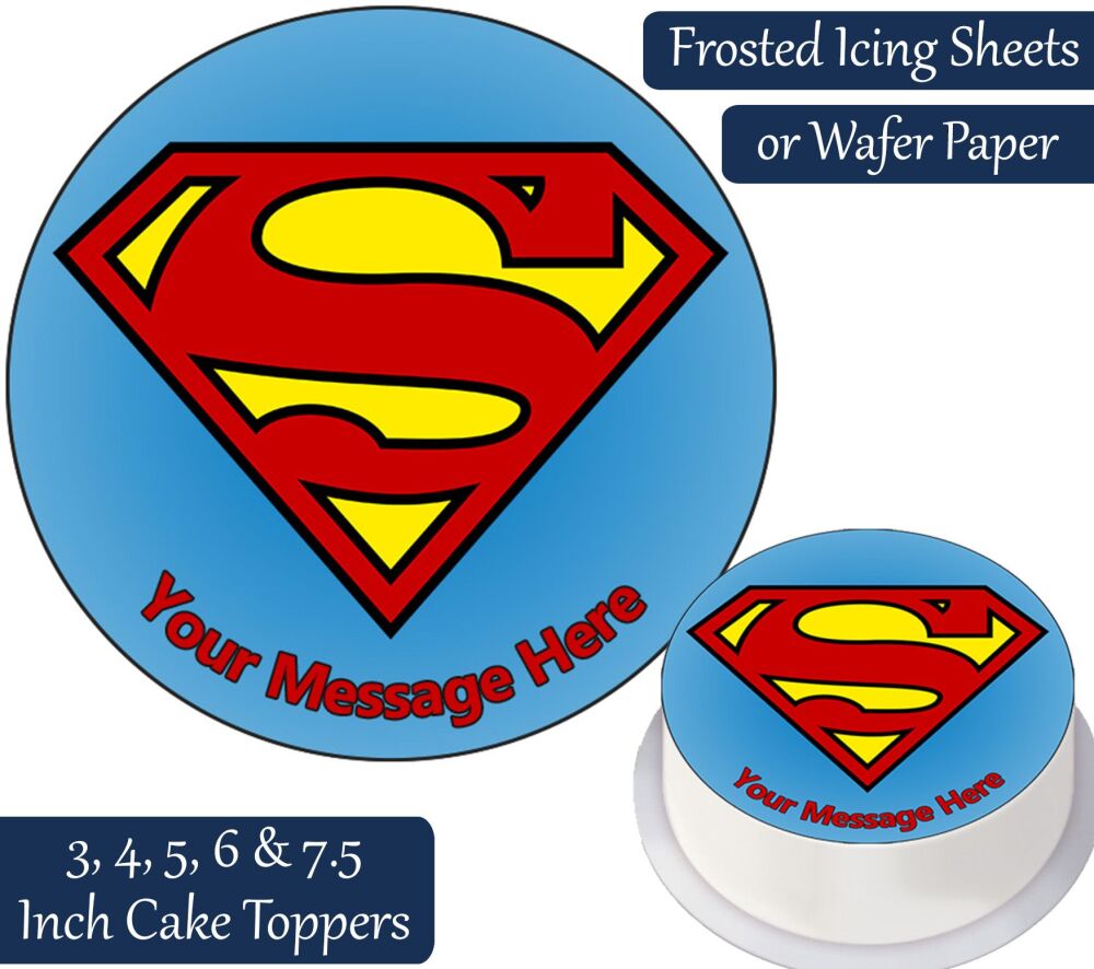 Superman Personalised Cake Topper