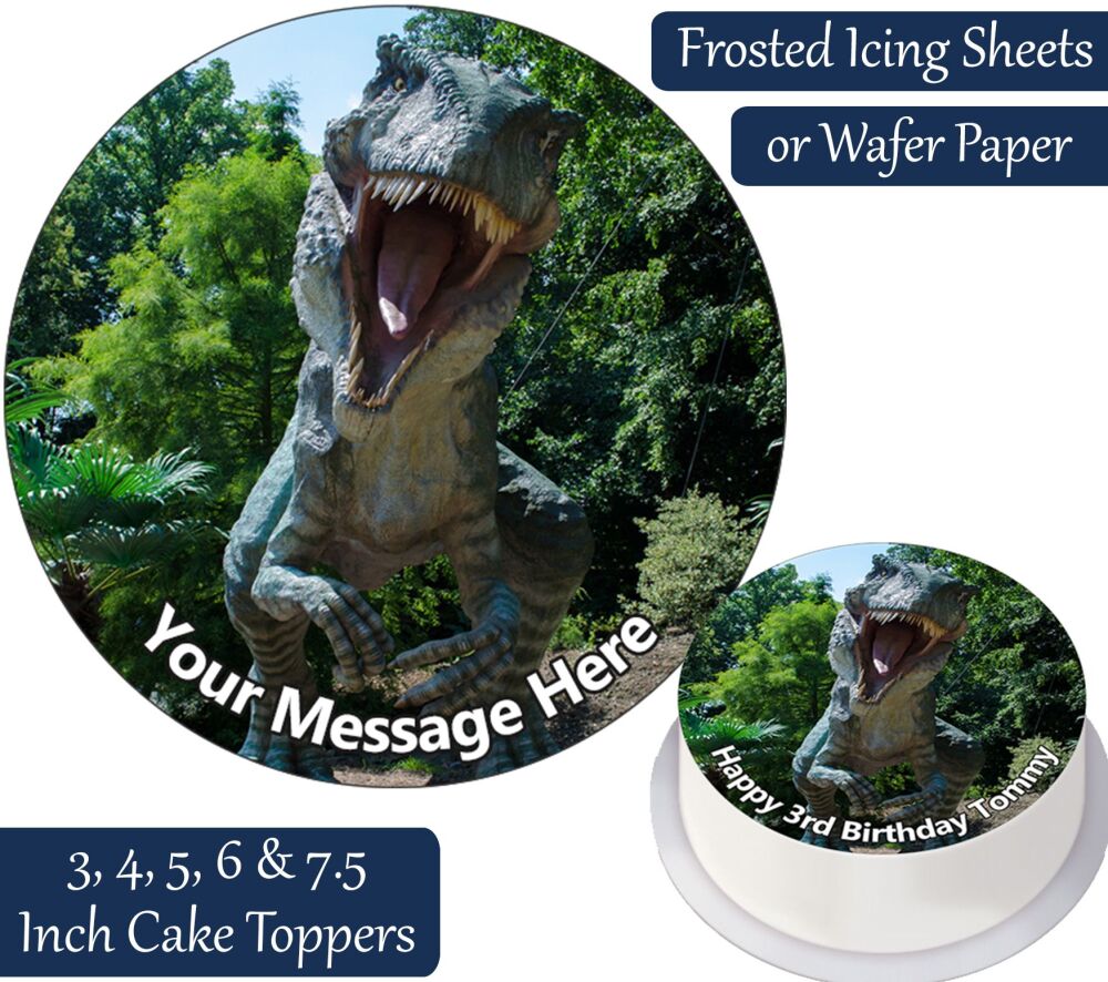 T Rex Personalised Cake Topper