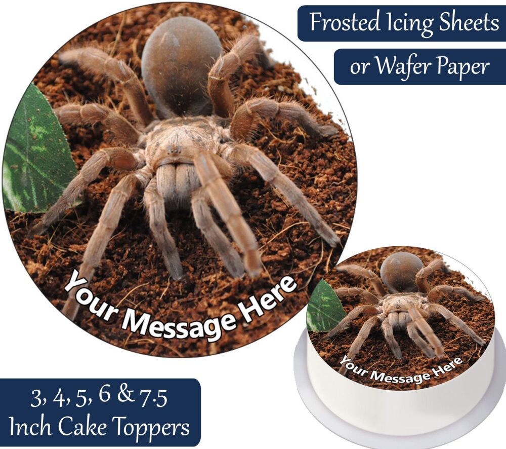 Tarantula Personalised Cake Topper