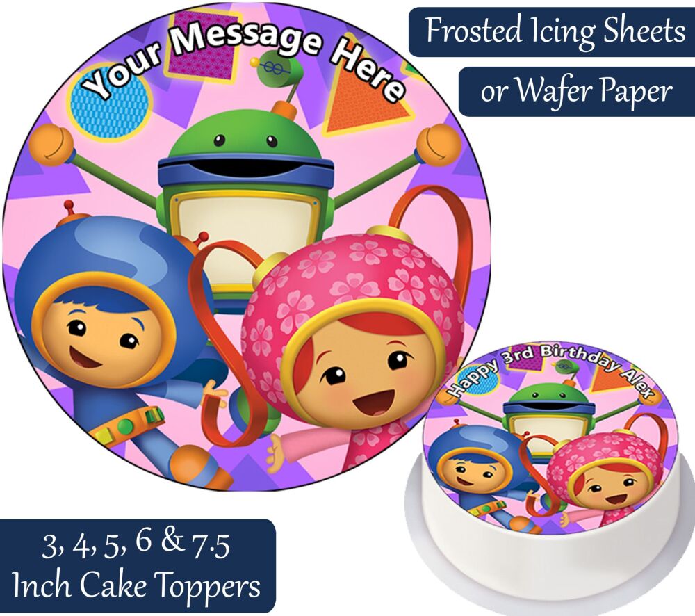 Team Umizoomi Gang Personalised Cake Topper