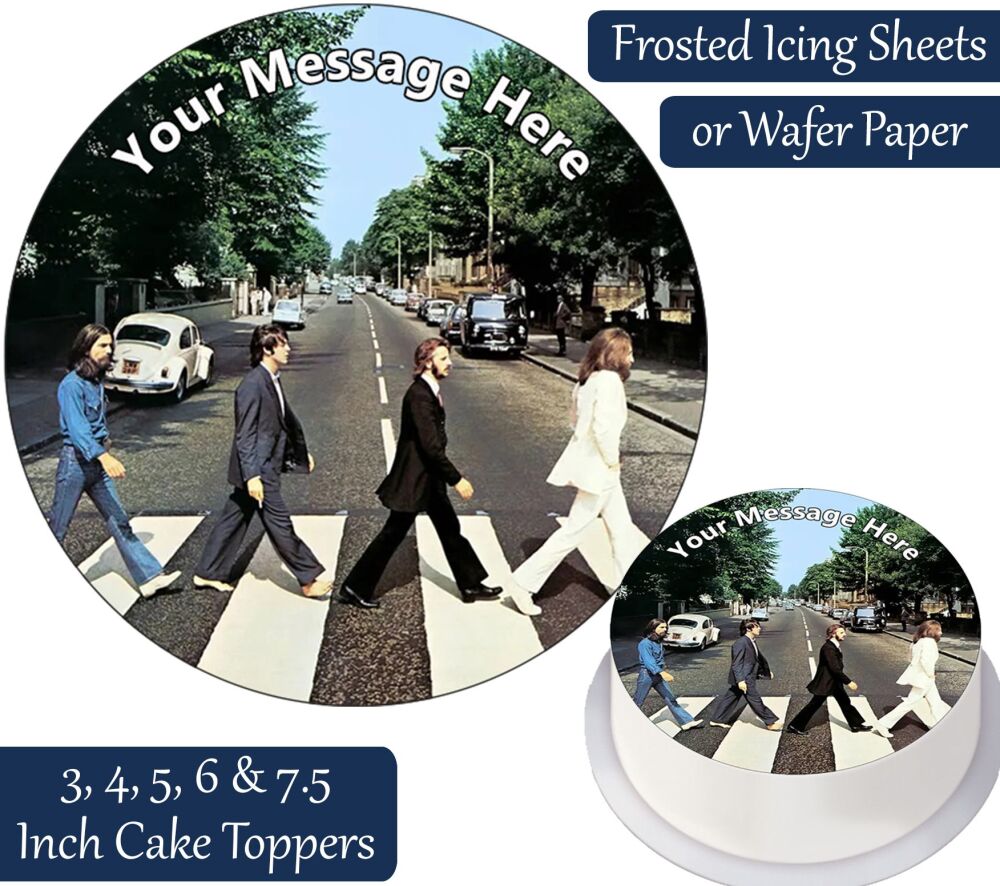 The Beatles Personalised Cake Topper
