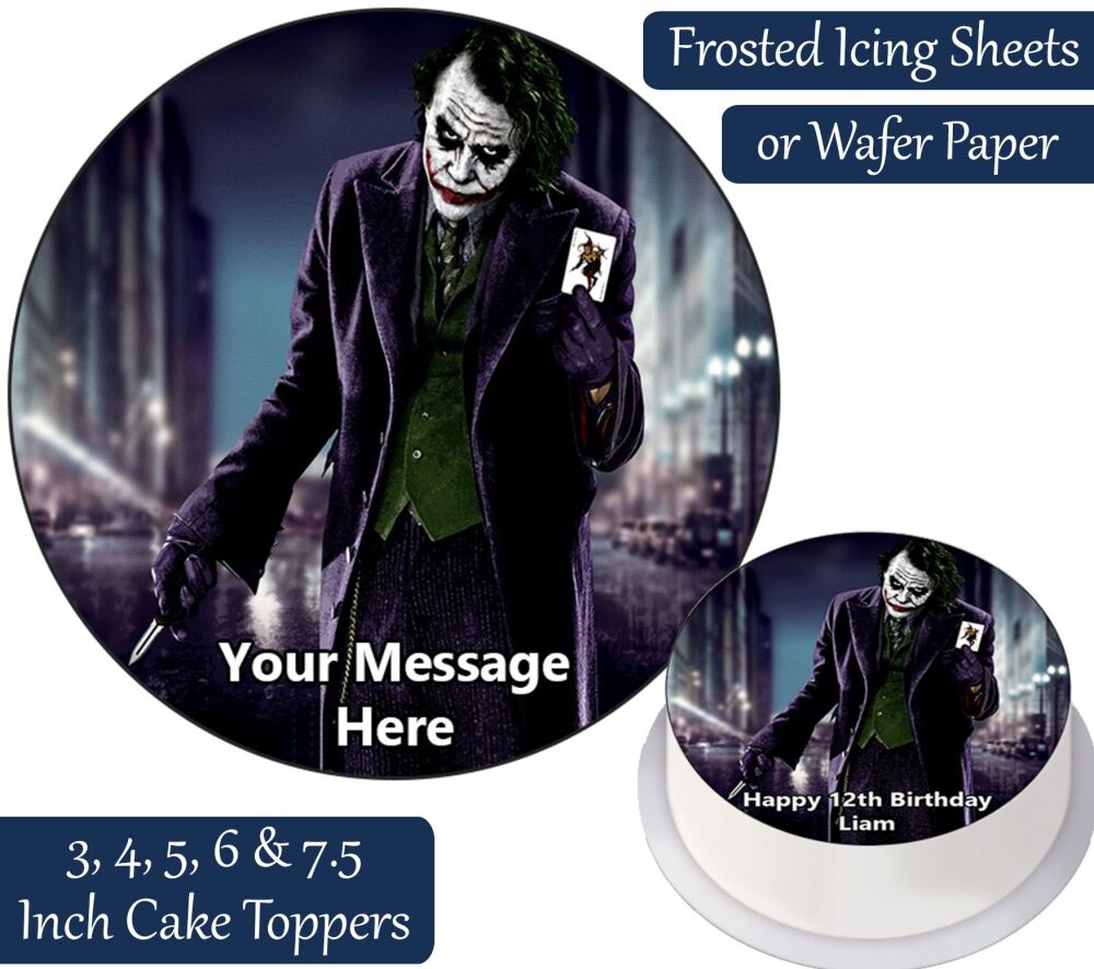 The Joker Personalised Cake Topper