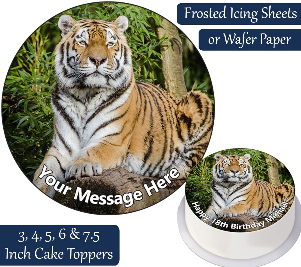 Tiger Personalised Cake Topper
