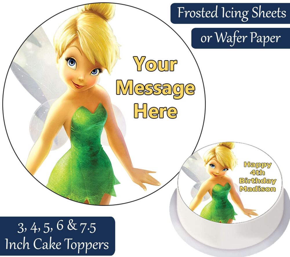 Tinkerbell Personalised Cake Topper