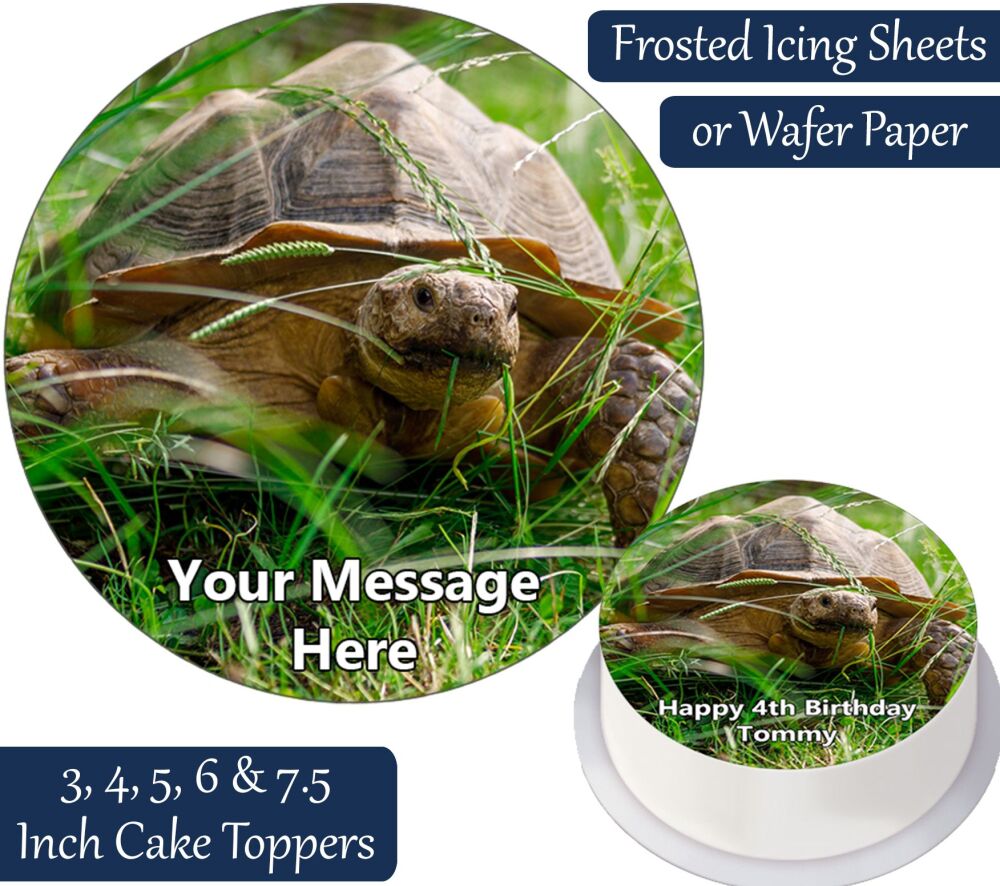 Tortoise Personalised Cake Topper