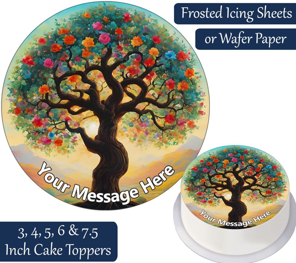 Tree Of Life Personalised Cake Topper