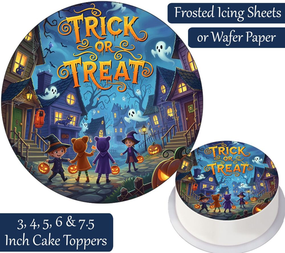 Trick Or Treat Personalised Cake Topper
