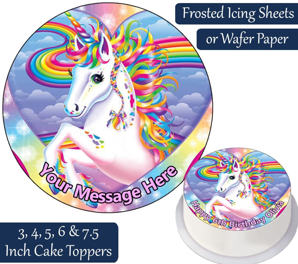 Unicorn Personalised Cake Topper