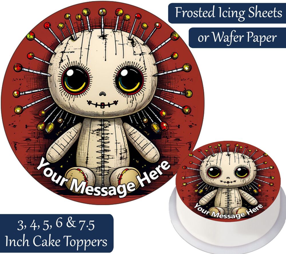 Voodoo Doll Personalised Cake Topper