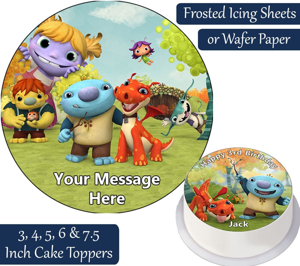 Wallykazam Gang Personalised Cake Topper