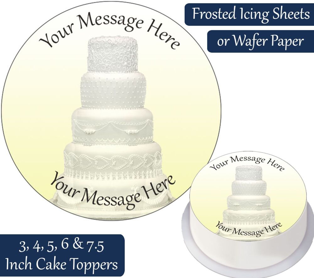 Wedding Cake Personalised Cake Topper