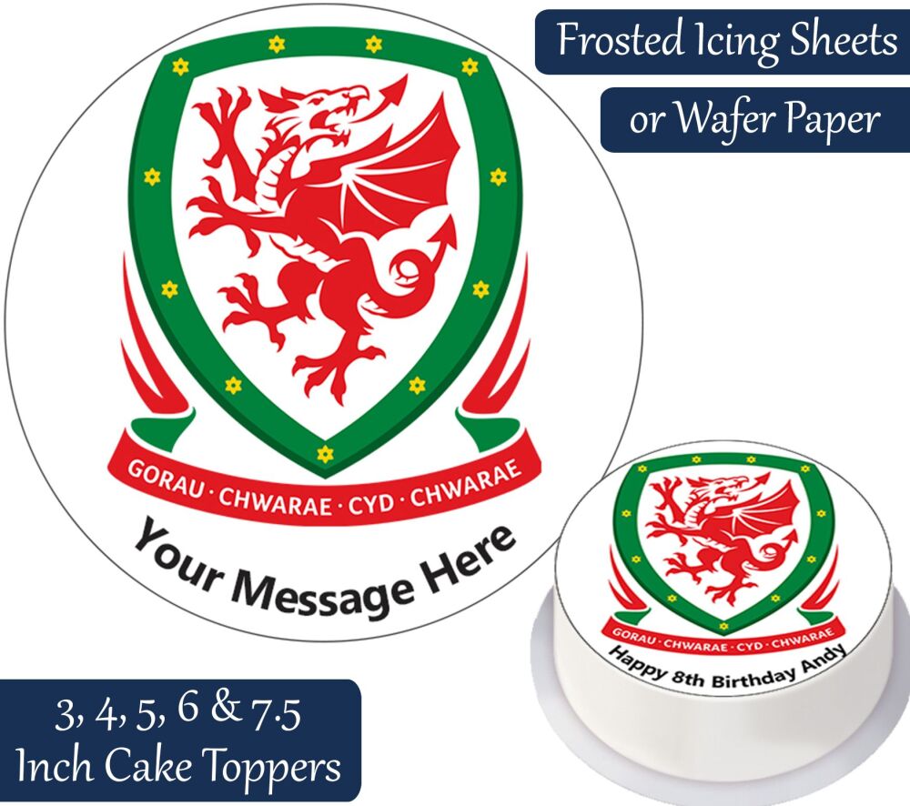 Welsh Football Team Cake Topper