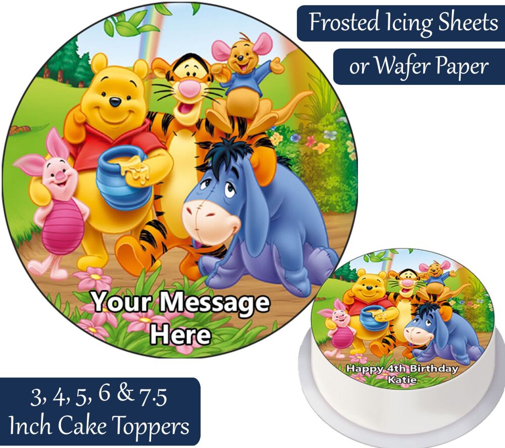 Winnie The Pooh Personalised Cake Topper