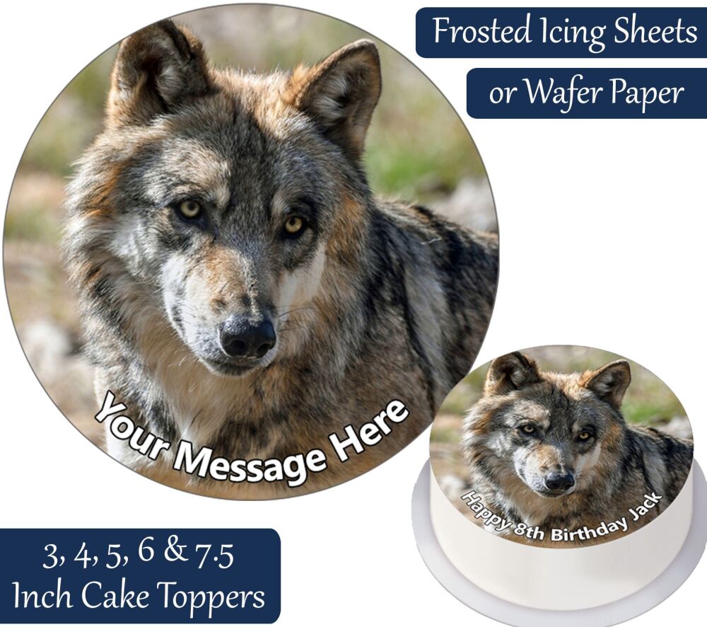 Wolf Personalised Cake Topper