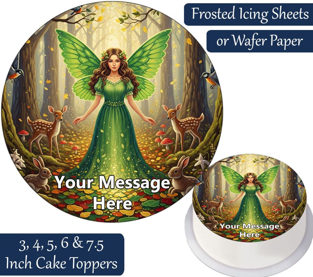 Woodland Fairy Personalised Cake Topper