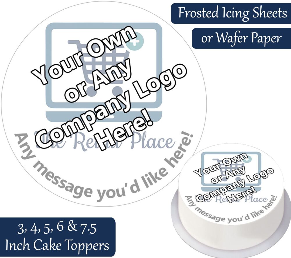 Your Own Company Logo Personalised Cake Topper