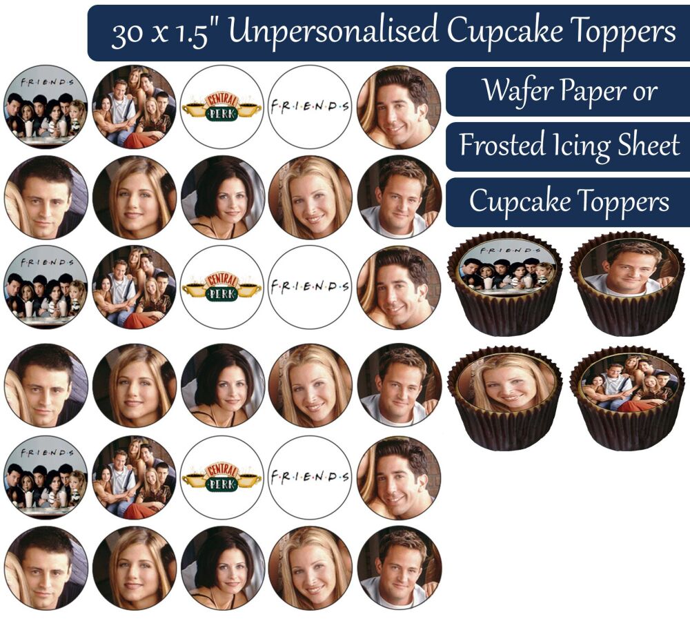 Friends - 30 Cupcake Toppers