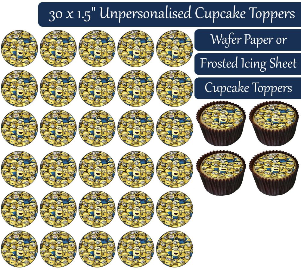 Full of Minions - 30 Cupcake Toppers