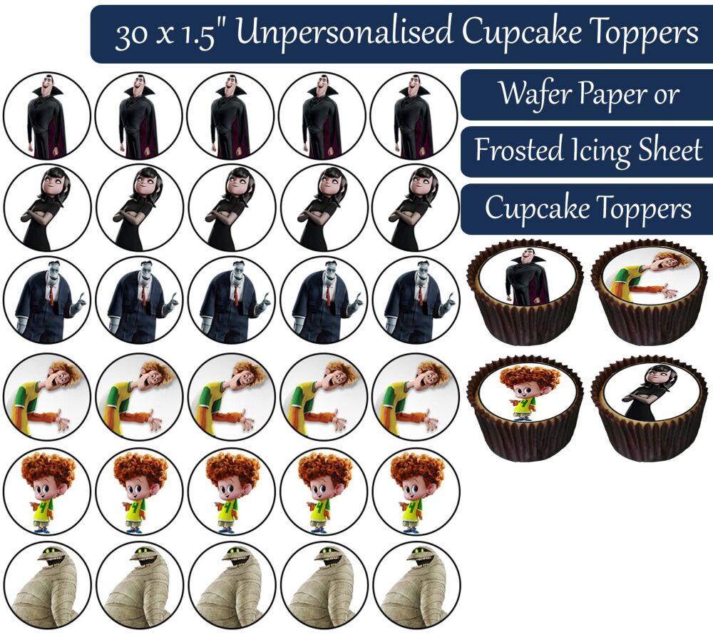 Hotel Transylvania - 30 Cupcake Toppers