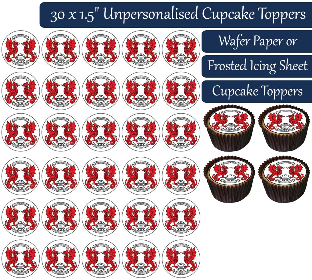 Leyton Orient Football - 30 Cupcake Toppers