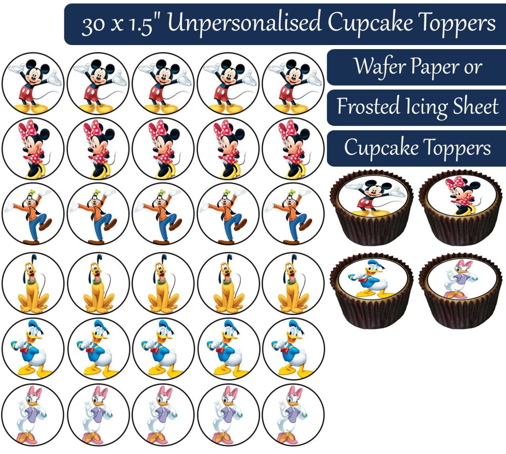 Mickey Mouse Clubhouse - 30 Cupcake Toppers
