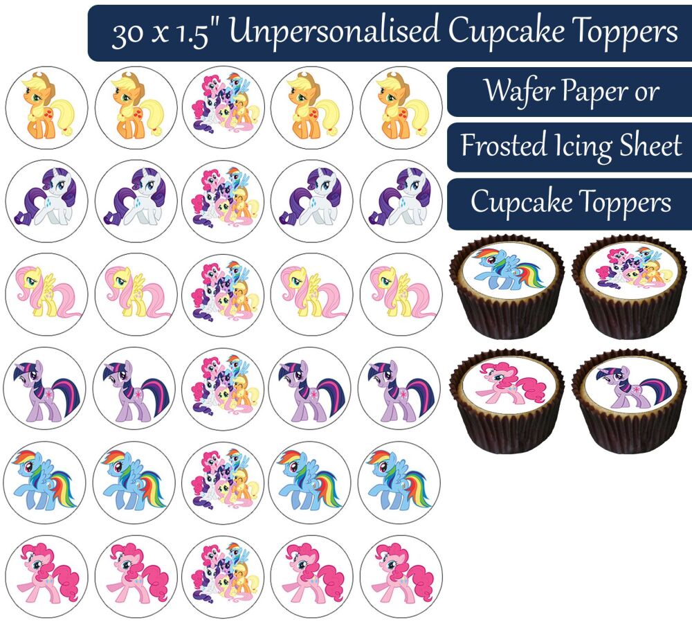 MLP My Little Pony Gang - 30 Cupcake Toppers