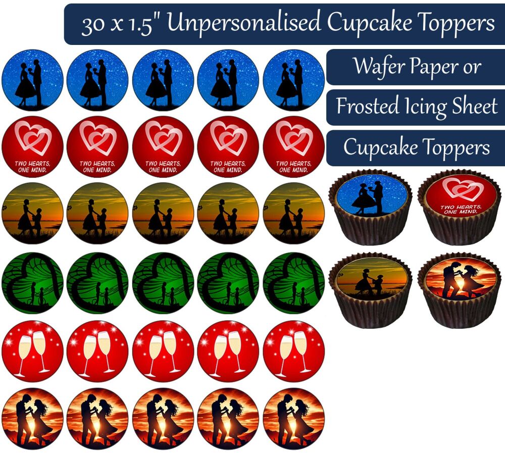 Propose - 30 Cupcake Toppers