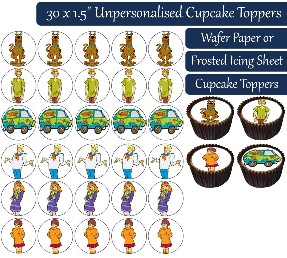 Scooby Doo - 30 Cupcake Toppers