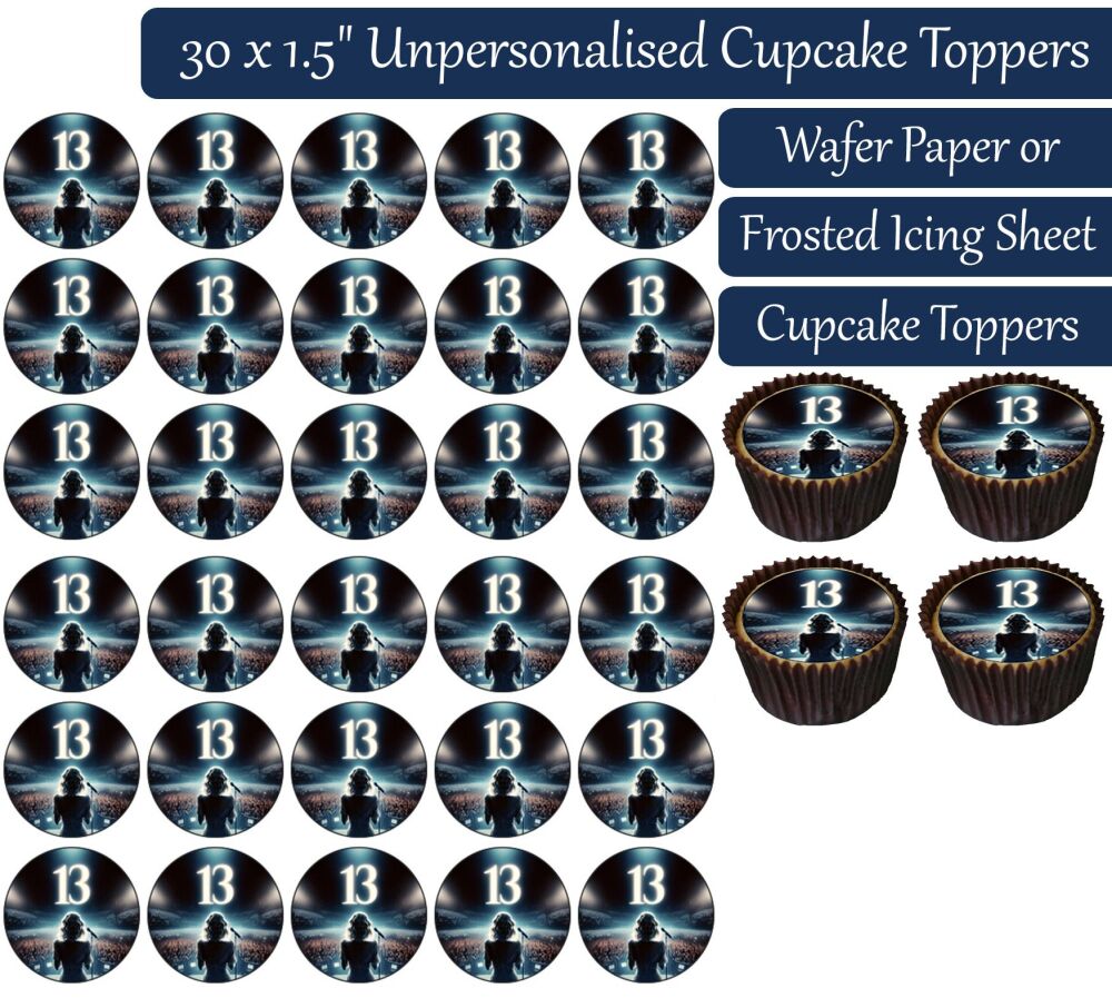 Taylor Swift 13 - 30 Cupcake Toppers