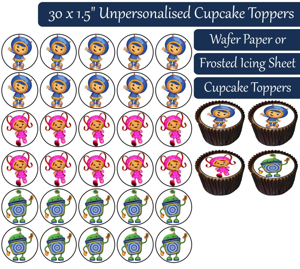 Team Umizoomi - 30 Cupcake Toppers