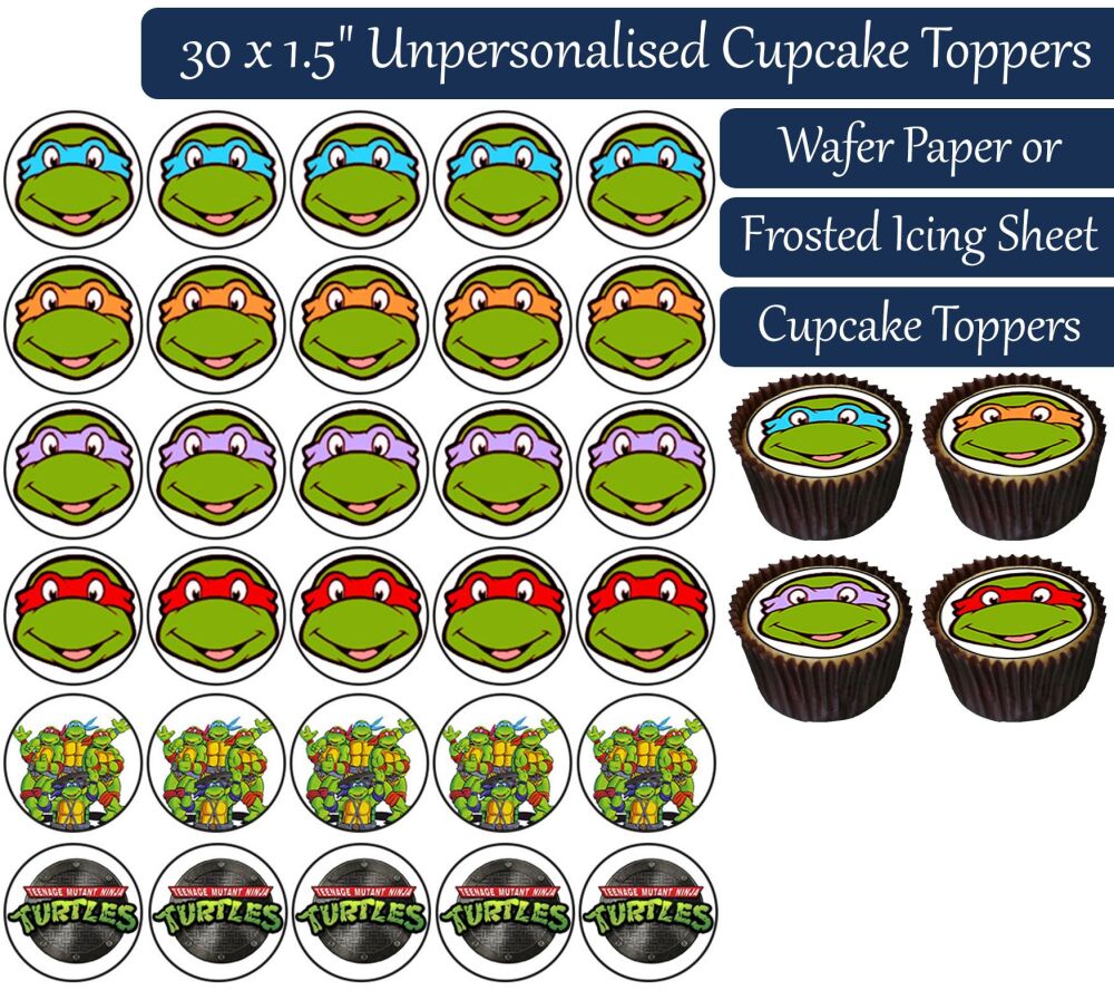 Teenage Mutant Ninja Turtles - 30 Cupcake Toppers