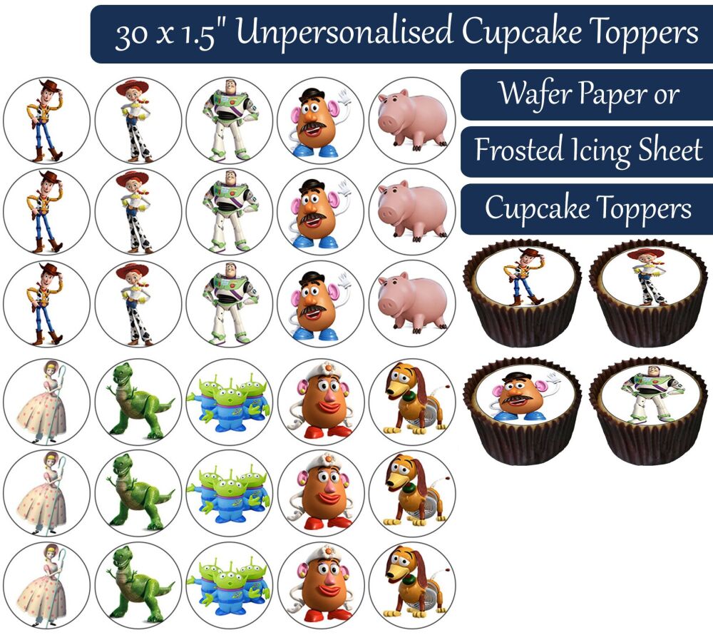 Toy Story - 30 Cupcake Toppers