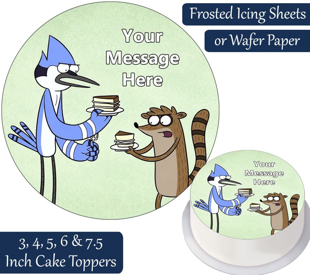 Regular Show Birthday Personalised Cake Topper