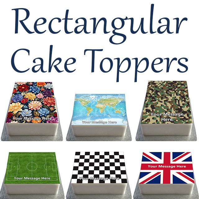 Rectangular Cake Toppers