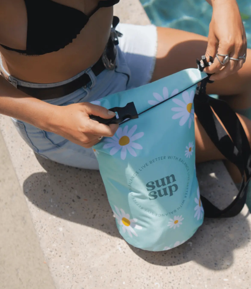 Floral Mint Green 6L Dry Bag