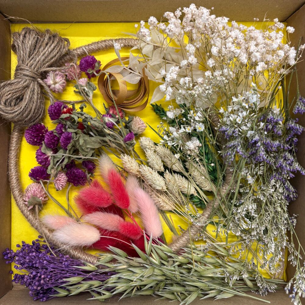 DIY Dried Flower Hoop Kit