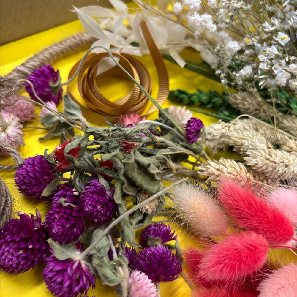 DIY Dried Flower Hoop Kit