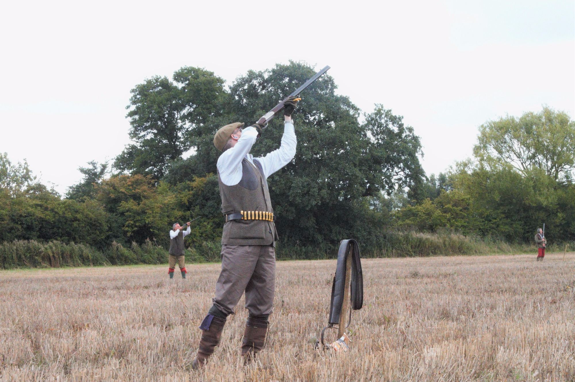 Tim, from our London Syndicate, shooting driven partridge.