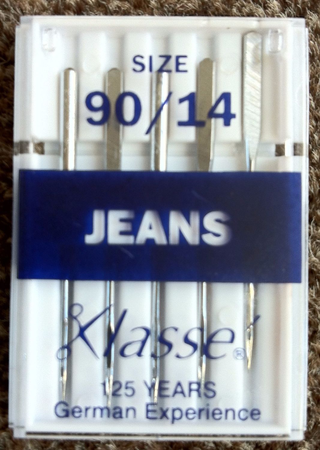 KLASSE SEWING MACHINE NEEDLES - JEANS 90/14