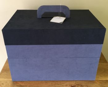 CRAFTERS TOOL BOX BLUE